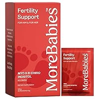 Myo-Inositol & D-Chiro Inositol Fertility Supplement for Women and Men. 30-Day Supply, Berry Flavored Packets. Promotes Healthy Ovarian Function and Sperm Quality.