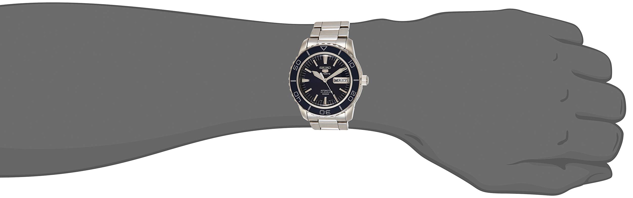 Mua SEIKO Men's SNZH53 5 Automatic Dark Blue Dial Stainless Steel Watch  trên Amazon Mỹ chính hãng 2023 | Giaonhan247