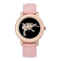 Cool Bearded Dragon Lizards Fashion Casual Watches for Women Cute Girls Watch Gift Nurses Teachers