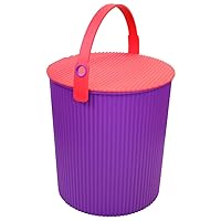 Yahata Kasei 224938 Omniutti Bucket with Lid, Purple, LL, 5.3 gal (20 L), Sceltevie omnioutil Vivid