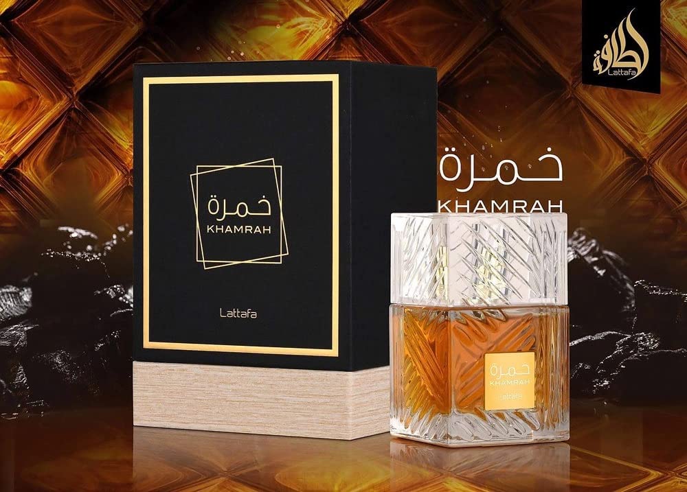 Lattafa Perfumes Khamrah for Unisex Eau de Parfum Spray, 3.4 Ounce
