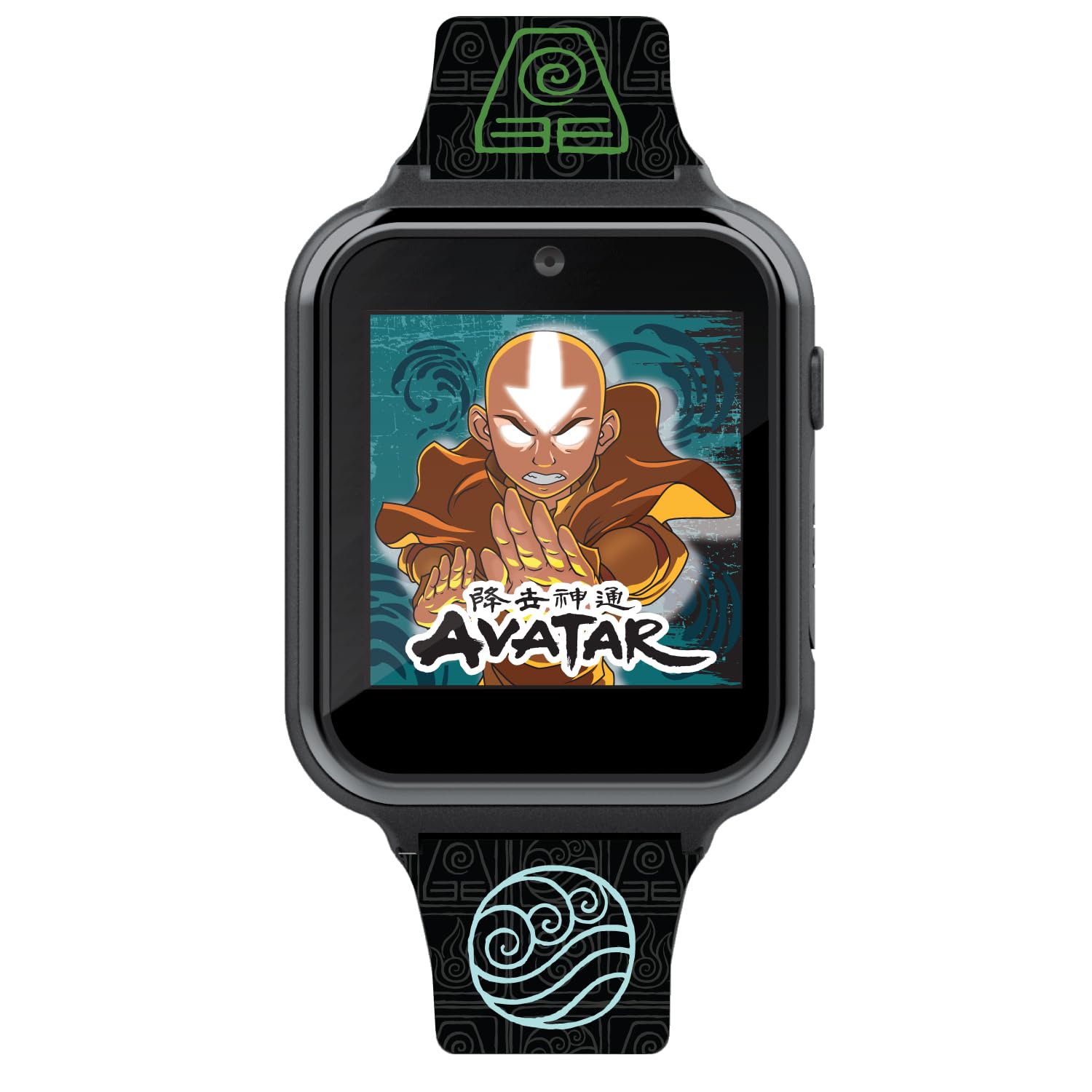 Accutime Kids Avatar Black Educational Learning Touchscreen Smart Watch Toy for Boys, Girls, Unisex - Selfie Cam, Alarm, Calculator & More (Model: AVT4003AZ)