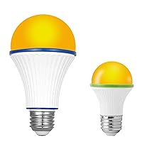 Sleep aid Light Bulb, Blue Light Blocking Amber Color A15 3 Watt-25 Watt Equivalent Low watt Light Bulbs for Healthy Sleep and Baby Nursery Light 2 Pack