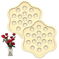 Artificial Flowers Flower stem Support 2 Pieces of Flower Arrangement Silicone Spirals Grid of Silicone Flowers