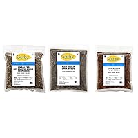 Super Seed Smoothie Enhancing Bundle, 6 Total Pounds (Black Chia Seeds, Brown Flax Seeds & Roasted Unsalted Whole Hemp Seeds) Top 14 Food Allergen Free, Non GMO, Kosher, Made in Rhode Island