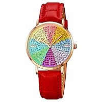 Fashion Luxury Women Watches Diamonds Crystal Fashion Quartz Ladies Leather Matte Wristwatch