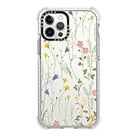 CASETiFY Ultra Impact Case for iPhone 12 / iPhone 12 Pro - Dreamy Floral Pattern - Clear Frost