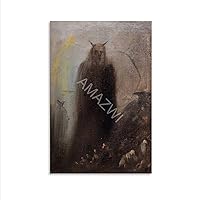 AMAZWI Famous Painter Francisco De Goya's Ghost's Perspective Art Poster Canvas Poster Bedroom Decor Office Room Decor Gift Unframe-style 12x18inch(30x45cm)