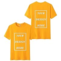 Mens Custom T Shirts Design Your Own Add Text Logo Image Front Back Printed Customized Tees