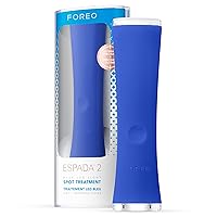 FOREO ESPADA 2 Blue LED Light Therapy - Acne Treatment Skincare Device - Medical-grade Silicone - Acne Scar Treatment for Face - Pimple & Acne Removal - FDA cleared - Cobalt Blue