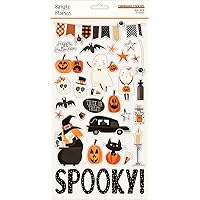 SIMPLE STORIES Boo Crew Stickers 6X12 CHIPB, 0