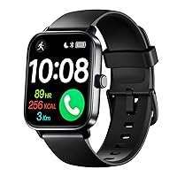 Smart Watch HD Large Display, Smart Watches for Women Men with Clear Bluetooth Calls, 24/7 Health Monitoring, Fitness Tracking, Waterproof Fitness Tracker Watch for Android iOS