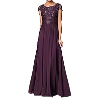 Long Lace Chiffon Mother of Bride Dresses Formal Evening Party Gowns