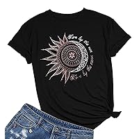 Womens Graphic Tees Summer Cute T Shirts Sleeveless Casual Loose Tunic Blouses Funny Inspirational Tops