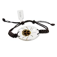 REALBUG Black Dot Leaf Beetle Bracelet, Clear