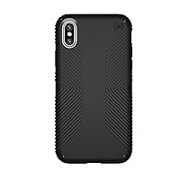 Speck Products Presidio Grip Case for iPhone XS/iPhone X, Black/Black