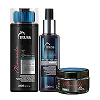 TRUSS Miracle Conditioner Bundle with Amino Miracle Heat Protectant Spray and Miracle Hair Mask