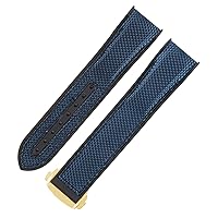 SKM Rubber Watch Band For Omega Seamaster Folding Deployment Buckle Clasp Luxury Nylon Silicon Strap Bracelet Accessories Parts