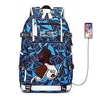 FANwenfeng Basketball Player W-ade Multifunction Backpack Travel Daypacks Fans Bag for Men Women (Style 18)