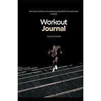Fitness Workout Journal for Women & Men, Fitness Workout Planner For Progress and Weight Loss at Home & Gym, Track Lifts, Goals, Body Weight and More