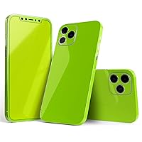 Full Body Skin Decal Wrap Kit Compatible with iPhone 15 Pro - Solid Green V3