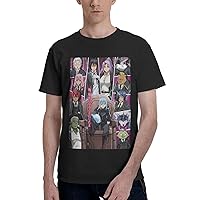 Anime That Time I Got Reincarnated As A Slime Mens T-Shirt Summer Casual Round Neck Short Sleeve Shirts