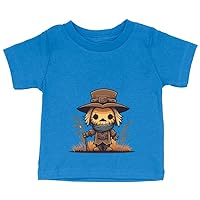 Scarecrow Design Baby Jersey T-Shirt - Funny Baby T-Shirt - Cartoon T-Shirt for Babies