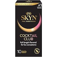 SKYN Cocktail Club Premium Flavored Condoms, 10 Count
