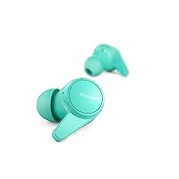 PHILIPS T1207 True Wireless Headphones with Up to 18 Hours Playtime and IPX4 Water Resistance, Teal