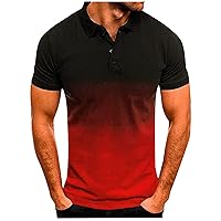 high vis Polo Shirts Unisex Button up Shirt Funny Golf Shirt Short Sleeve Cotton top Mens t Shirts Big and Tall 3X
