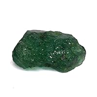 Rare Green Emerald Healing Crystal 78.00 Ct Natural Raw Lapidary Cabbing Rough Emerald Schorl Gem