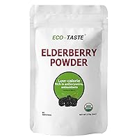 ECO-TASTE Elderberry Juice Powder, Supports Healthy Immune System, Non GMO and Vegan Friendly, 170g