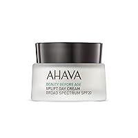 AHAVA Uplift Day Cream, Broad Spectrum SPF20 - Rich Hydrating Cream to Lift, Firm & Tighten Skin, Reduces Deep Wrinkles, Protects from UVA/B damage, with Exclusive Osmoter & Tripeptide 38, 1.7 Fl.Oz