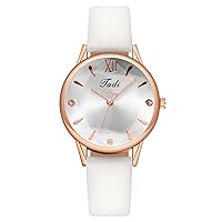 Wrist Watch for Women, Classic Designed Quartz Analog Women's Watch with Breathable Leather Strap