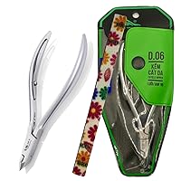 Galadan Nghia Professional Stainless Steel Cuticle Nipper C-06 (D-06) Jaw 16 Osimihome Cuticle Cutter Trimmer Manicure Tools with 1 Spring– Perfect Nail Care Tool at Home/Spa/Saloon (1 pcs), Gray