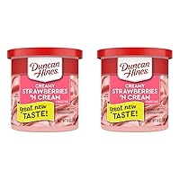 Duncan Hines Creamy Strawberries 'n Cream Frosting, 16 OZ (Pack of 2)