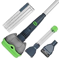 3 in 1 Rechargeable Spa Hot Tub Vacuum Cleaner for Hot Tub, Small Above Ground & Inground Pool - Magnetic Drive System, 90 Mins, Fine Mesh Filter Bags, 2 Free Oil Absorbers, Pool Poles