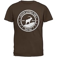 Glacier National Park Brown Adult T-Shirt - Medium