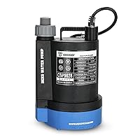 DEKOPRO Submersible Water Pump 1/3 HP 2450GPH Utility Pump Thermoplastic Electric Portable Transfer Water Pump with 10-Foot Cord for Pool Tub Garden Pond Draining