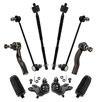 TRQ 10pc Steering Suspension Kit Tie Rod w/Boots Sway Bar End Links Ball Joints for Scion TC