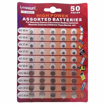LOOPACELL AG13/LR44 Alkaline Button Cell Battery - 12 Pack