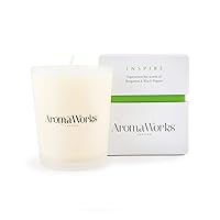London Inspire Candle - 100% Pure Essential Oils - Clean Burn - Vegan - Creates Calm Enhancing Atmosphere - Provides A Sense Of Happiness - Naturally Scented - Vegan - Small - 2.64 Oz