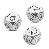 Anniversary for Him Her Couple Gifts Date Night Gifts for Boyfriend Girlfriend Christmas Valentines Birthday Gifts for Wife Husband Date Dice Funny Gifts for Men Women Gay Lesbian LGBTQ Wedding Steel