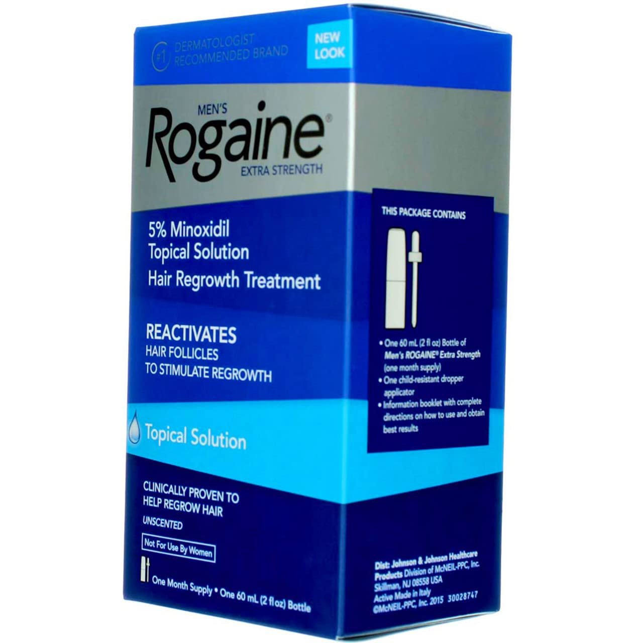 Rogaine for Men Hair Regrowth Treatment, Extra Strength-Super Pack-Unscented-(New Extra Strengh) 3 Month Supply