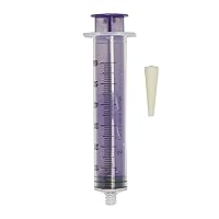 Vesco ENFIT Tip Syringe with Transition Connector (10 Pack) (10 Pack 60mL Syringe, 10)