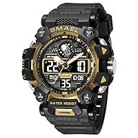 Brand Men Sports Watches 50m Waterproof Digital Clock New Men Military Watch Army 8078 Led Quartz Watch Men Wristwatches