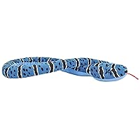 Wild Republic Snake Plush, Stuffed Animal, Plush Toy, Gifts for Kids, Blue Rock 70 Inches