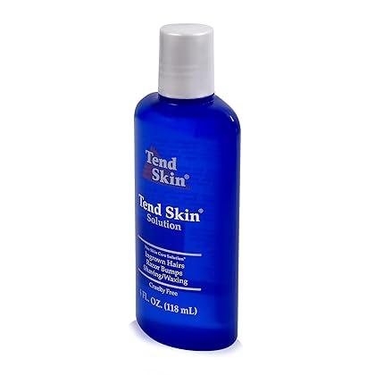 Tend Skin Womens AfterShave/Post Waxing Solution for Ingrown Hair, Razor Bumps and Burns, 4 ounce, Blue