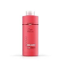 Wella Professionals Invigo Brilliance Shampoo for Coarse Colored Hair, Color Protection & Color Vibrancy
