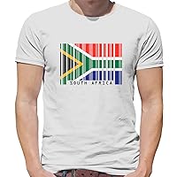 South Africa Barcode Style Flag - Mens Premium Cotton T-Shirt